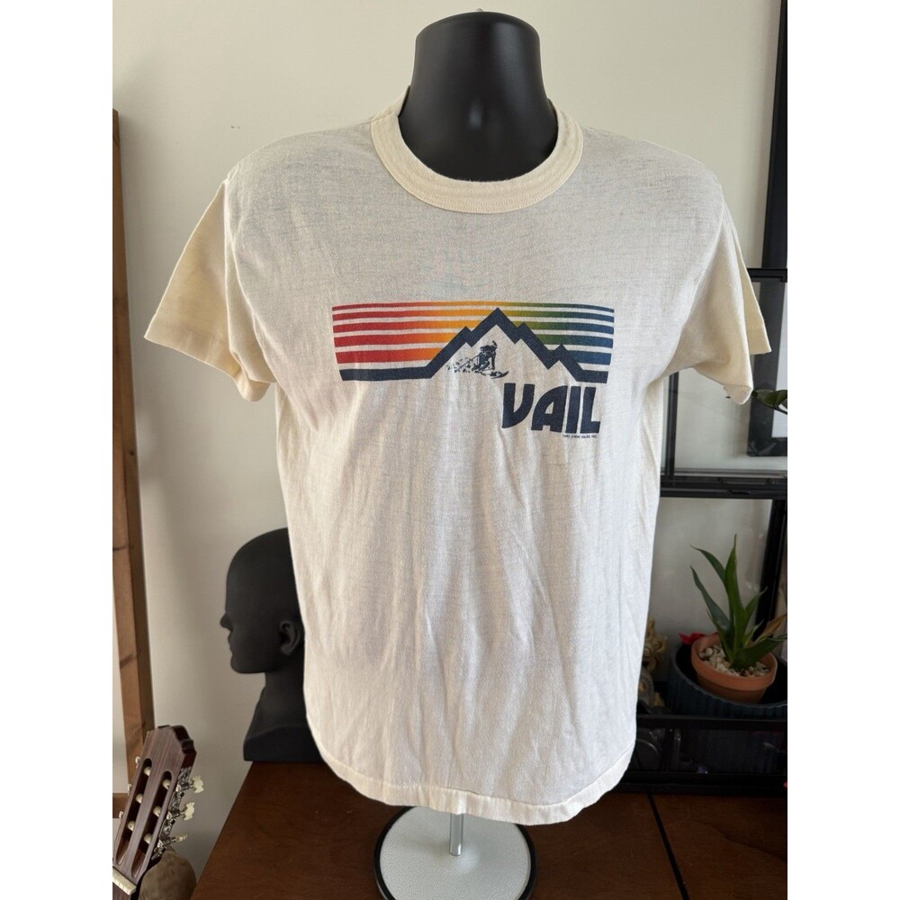 Vintage 1982 Vail Ski Resort T-Shirt XL Single Stitch 80s